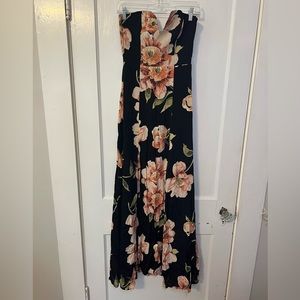 Roe + May Strapless Floral Maxi Gown from Nordstrom